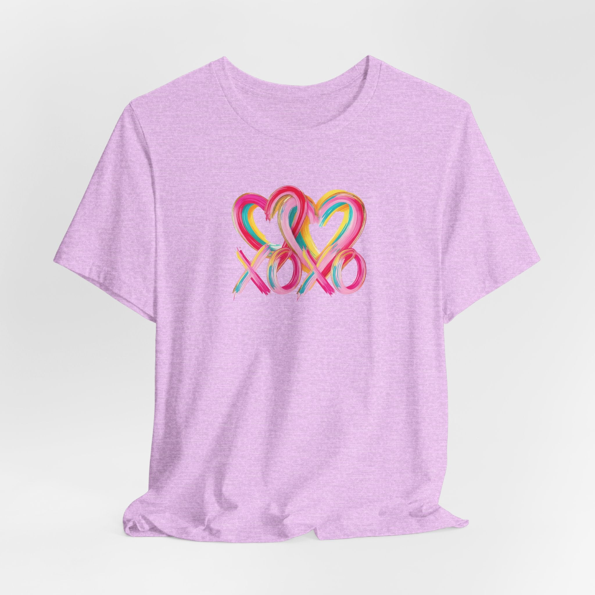 Paint Heart XOXO- Unisex Jersey Short Sleeve Tee