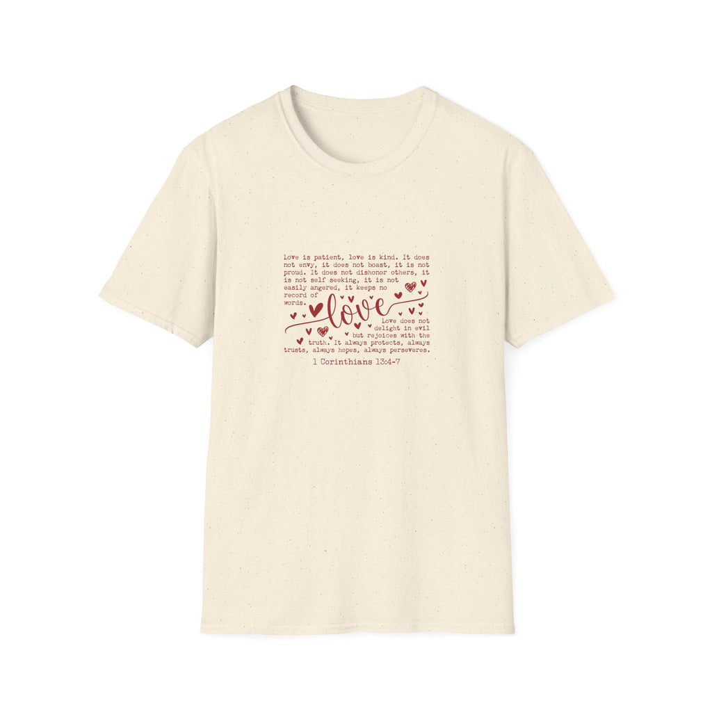 Love is patient- Unisex Softstyle T-Shirt