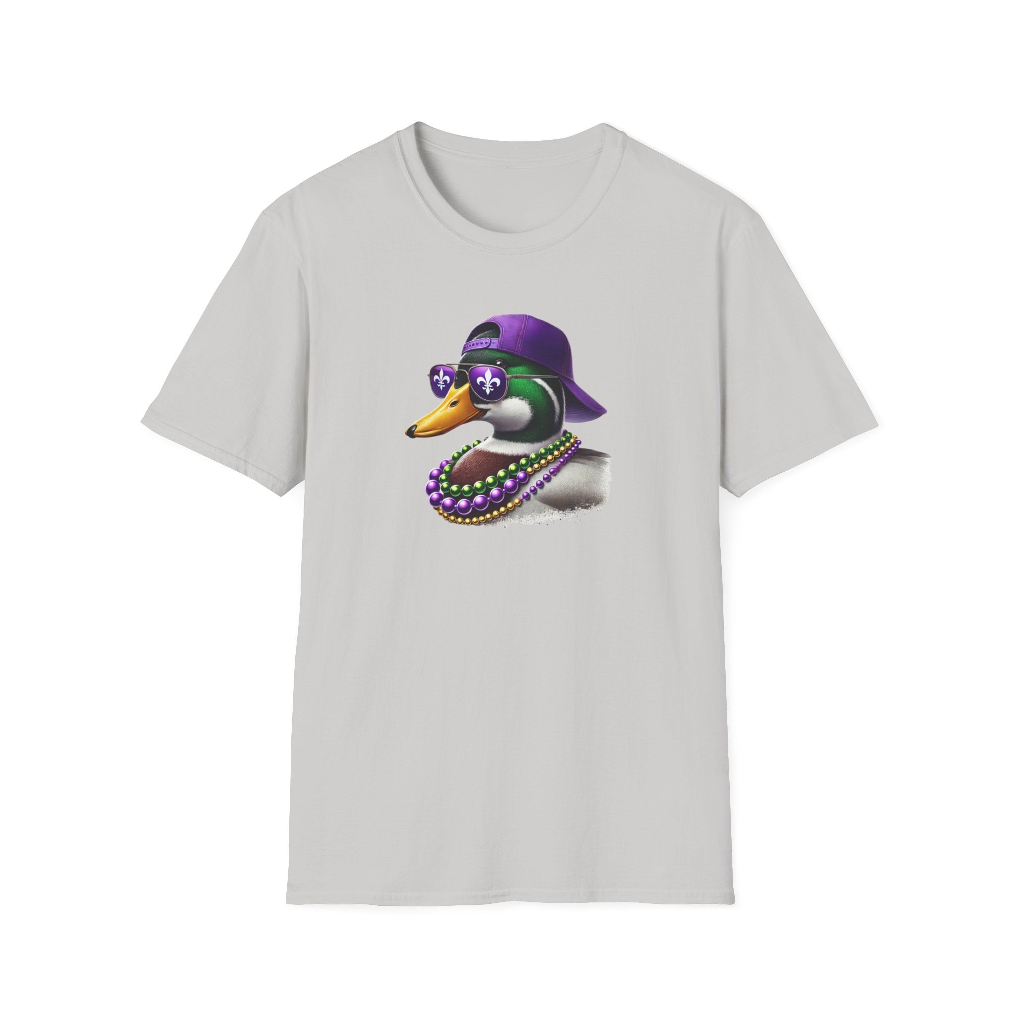 Ducking Mardi Gras- Unisex Softstyle T-Shirt