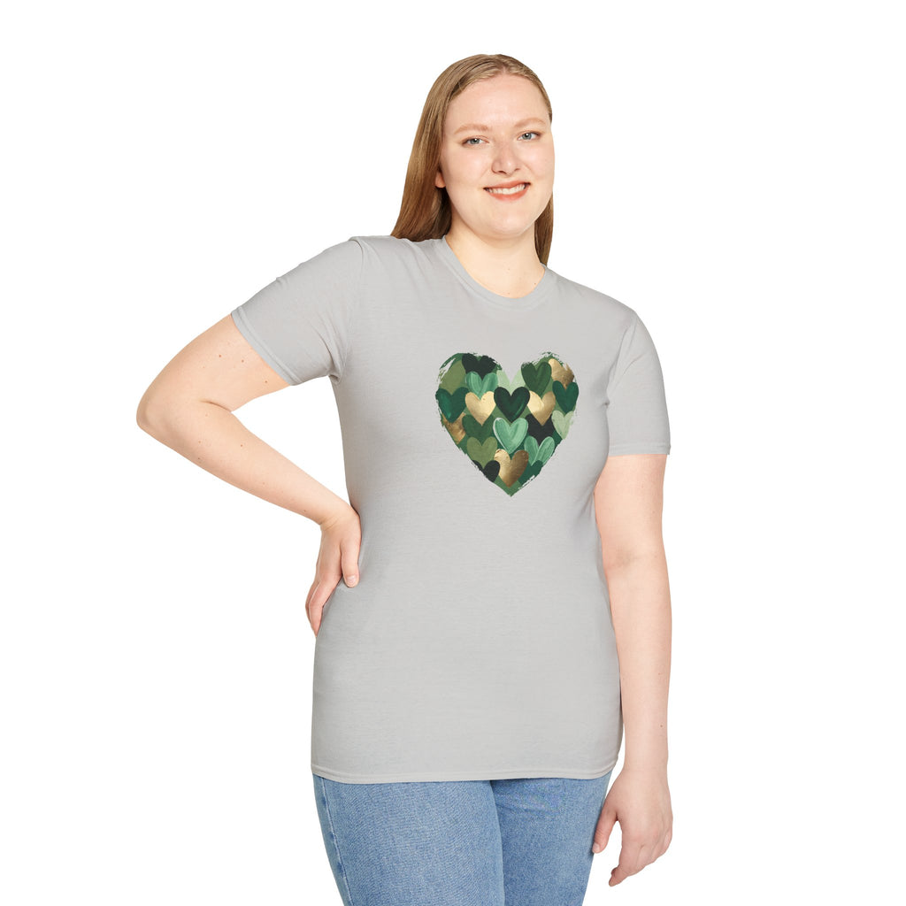 Painted Lucky Heart- Unisex Softstyle T-Shirt