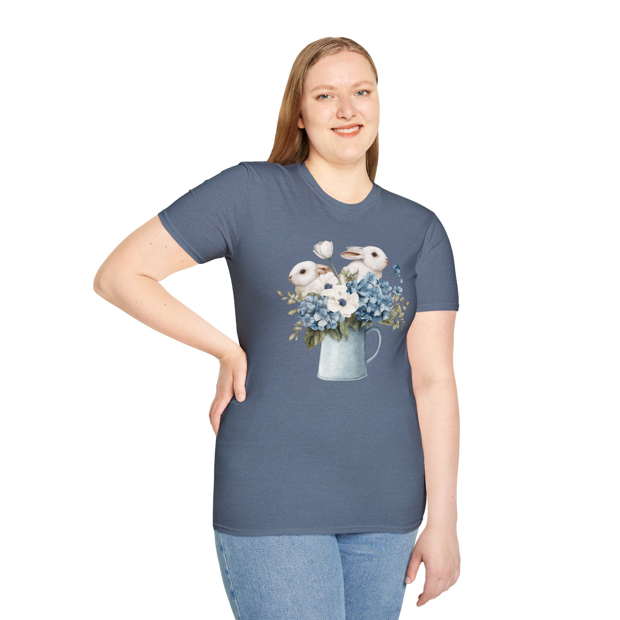 Pitcher of Bunnies- Unisex Softstyle T-Shirt