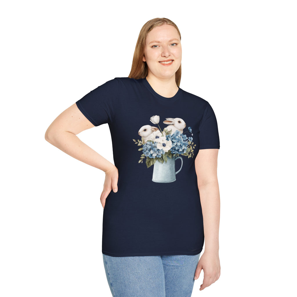Pitcher of Bunnies- Unisex Softstyle T-Shirt