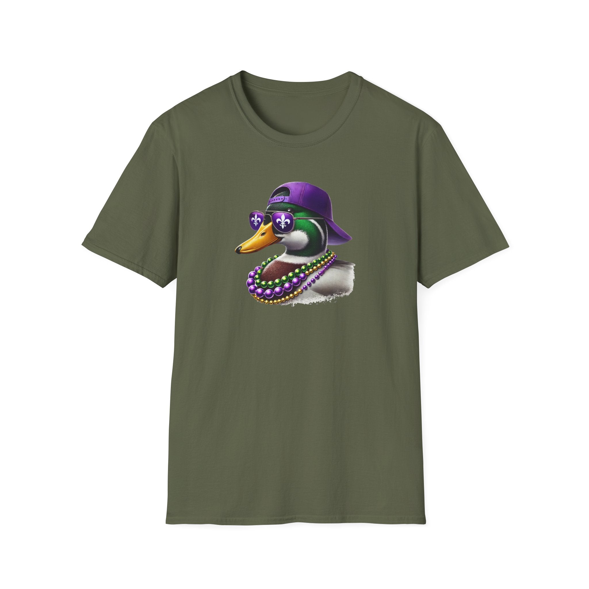 Ducking Mardi Gras- Unisex Softstyle T-Shirt