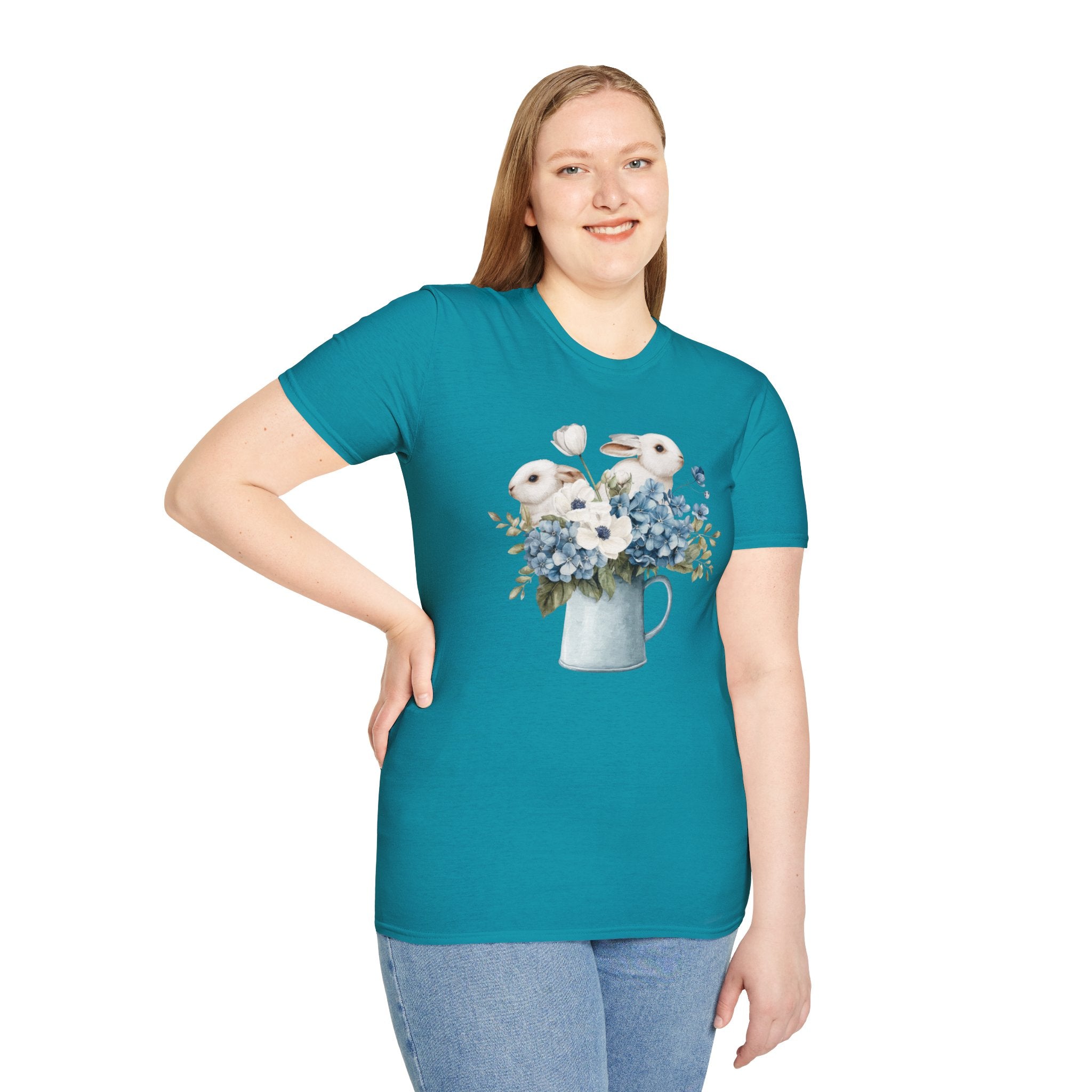 Pitcher of Bunnies- Unisex Softstyle T-Shirt