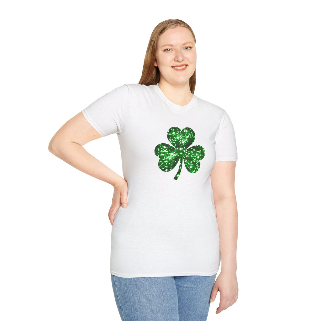 3 leaf clover- Unisex Softstyle T-Shirt