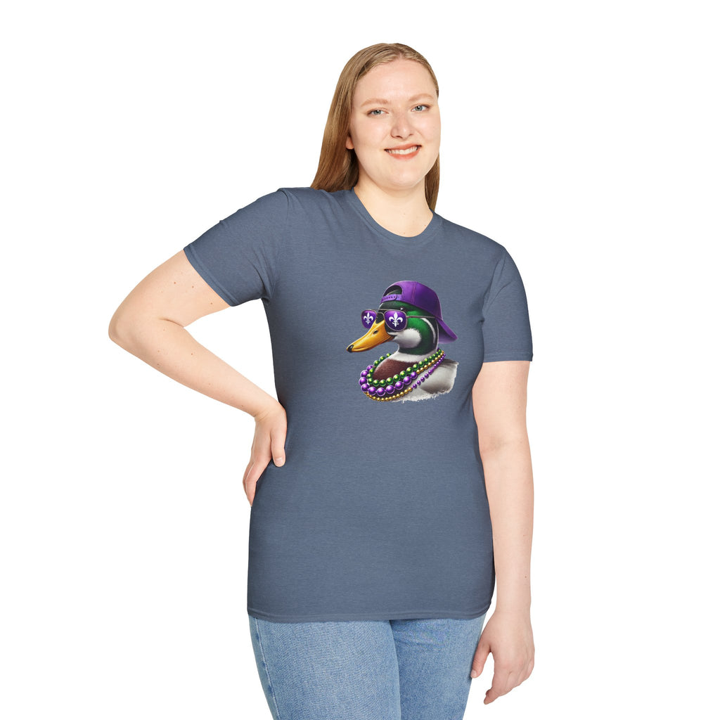 Ducking Mardi Gras- Unisex Softstyle T-Shirt