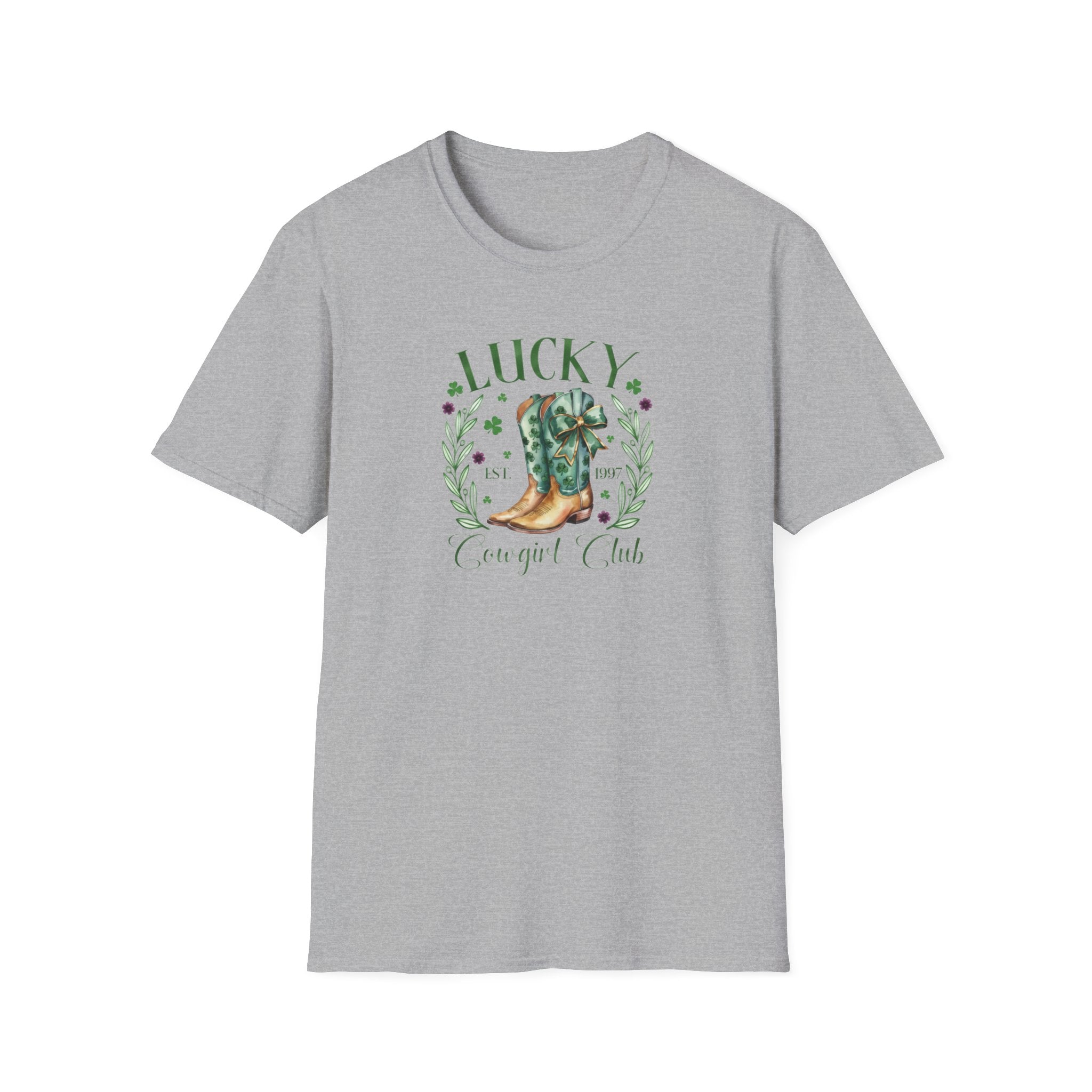Lucky Cowgirl Club- Unisex Softstyle T-Shirt