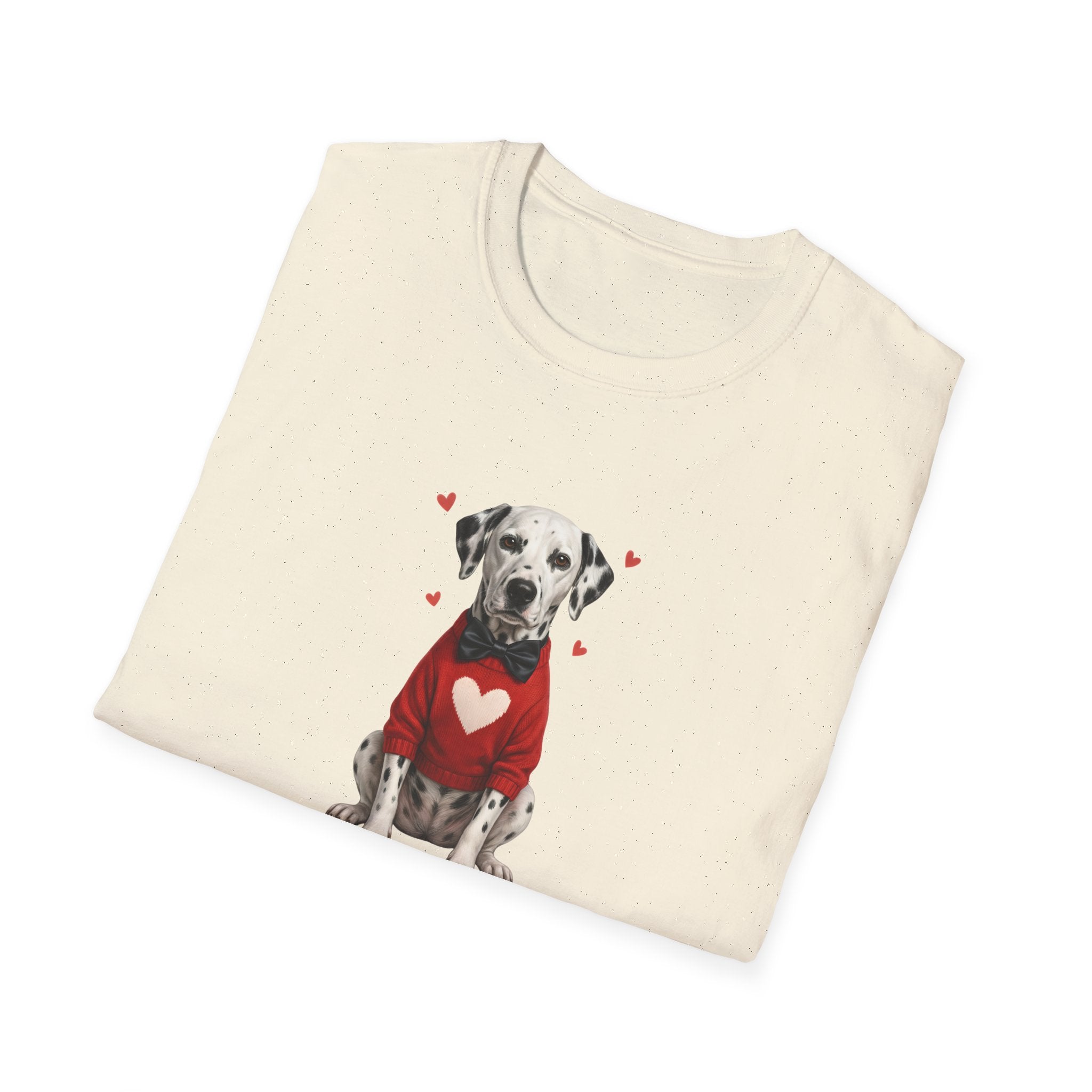Dalmatian Bowtie- Unisex Softstyle T-Shirt