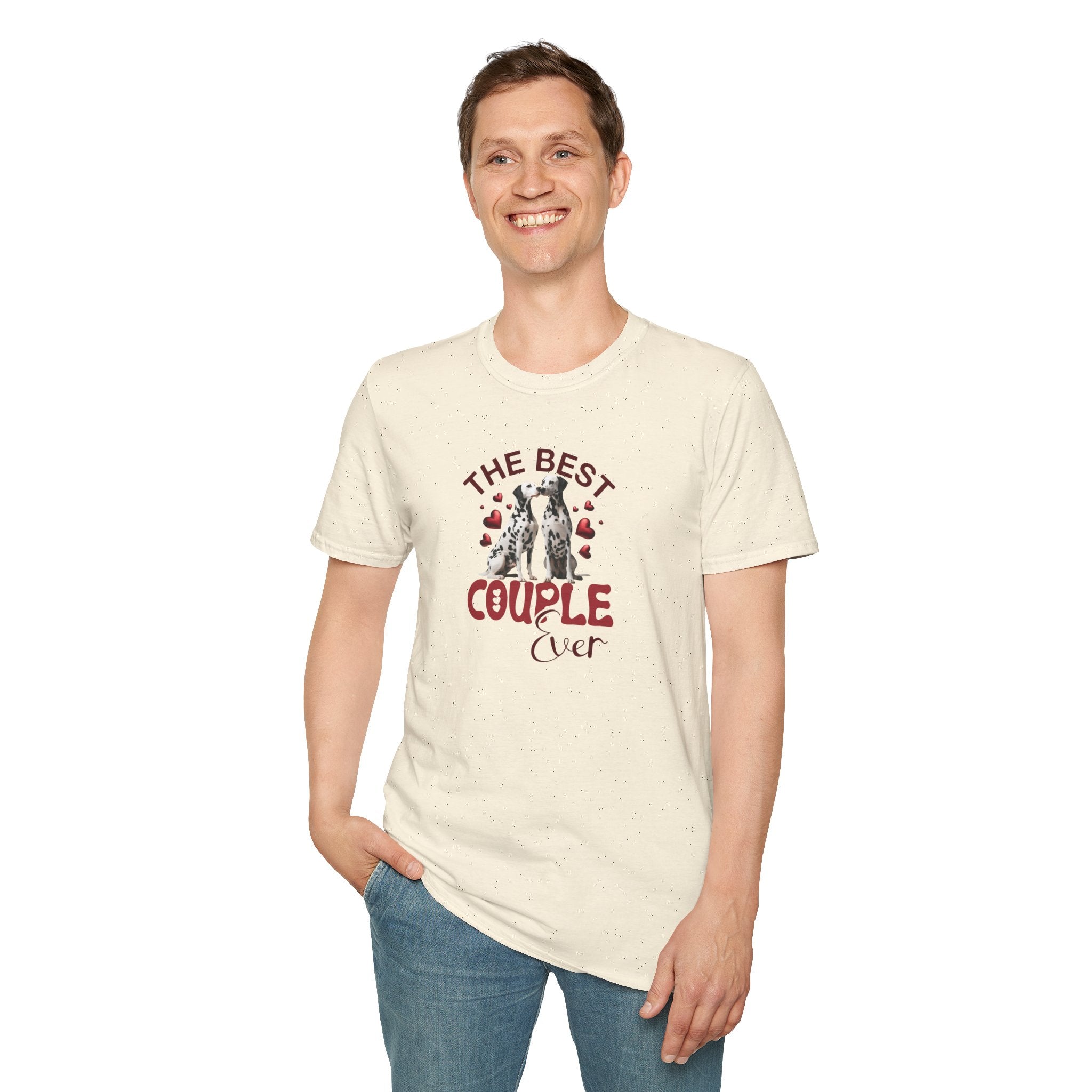 Best Couple Dalmatians- Unisex Softstyle T-Shirt