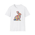 Floral Easter Bunny- Unisex Softstyle T-Shirt