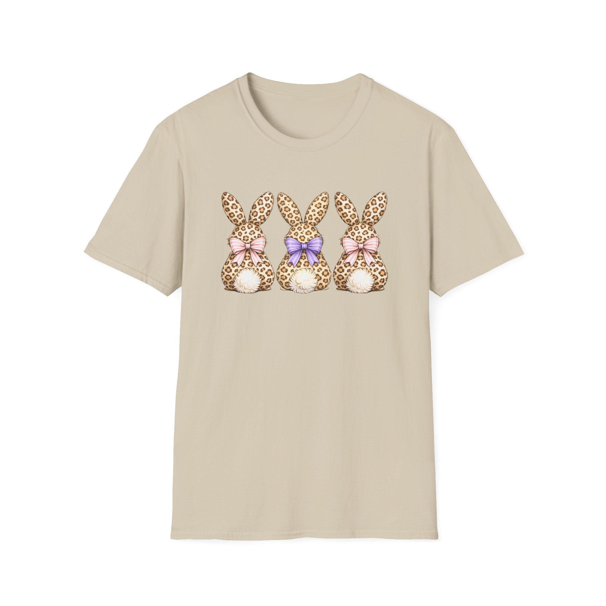 Leopard Easter Bunnies- Unisex Softstyle T-Shirt