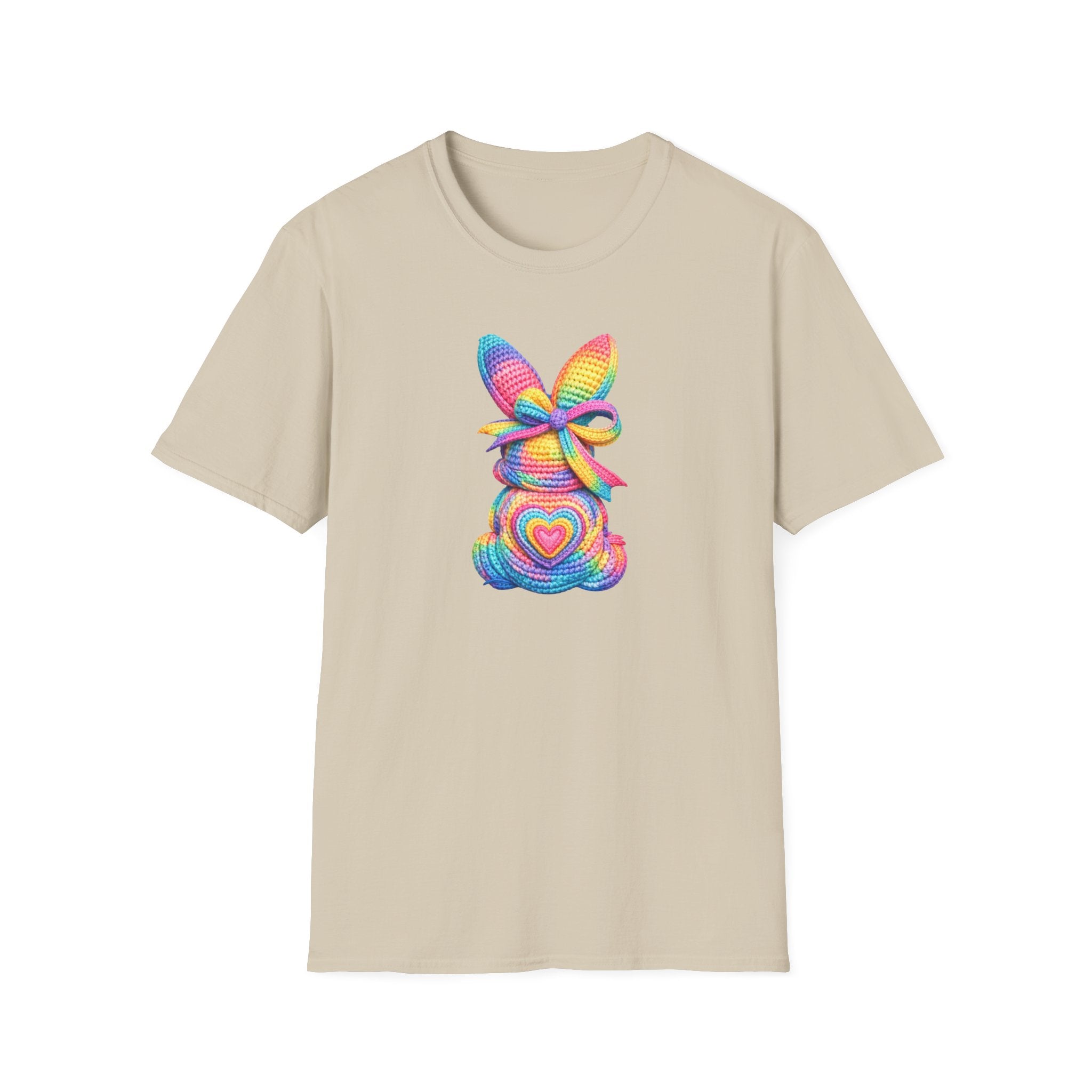 Tie Dye Bunny- Unisex Softstyle T-Shirt