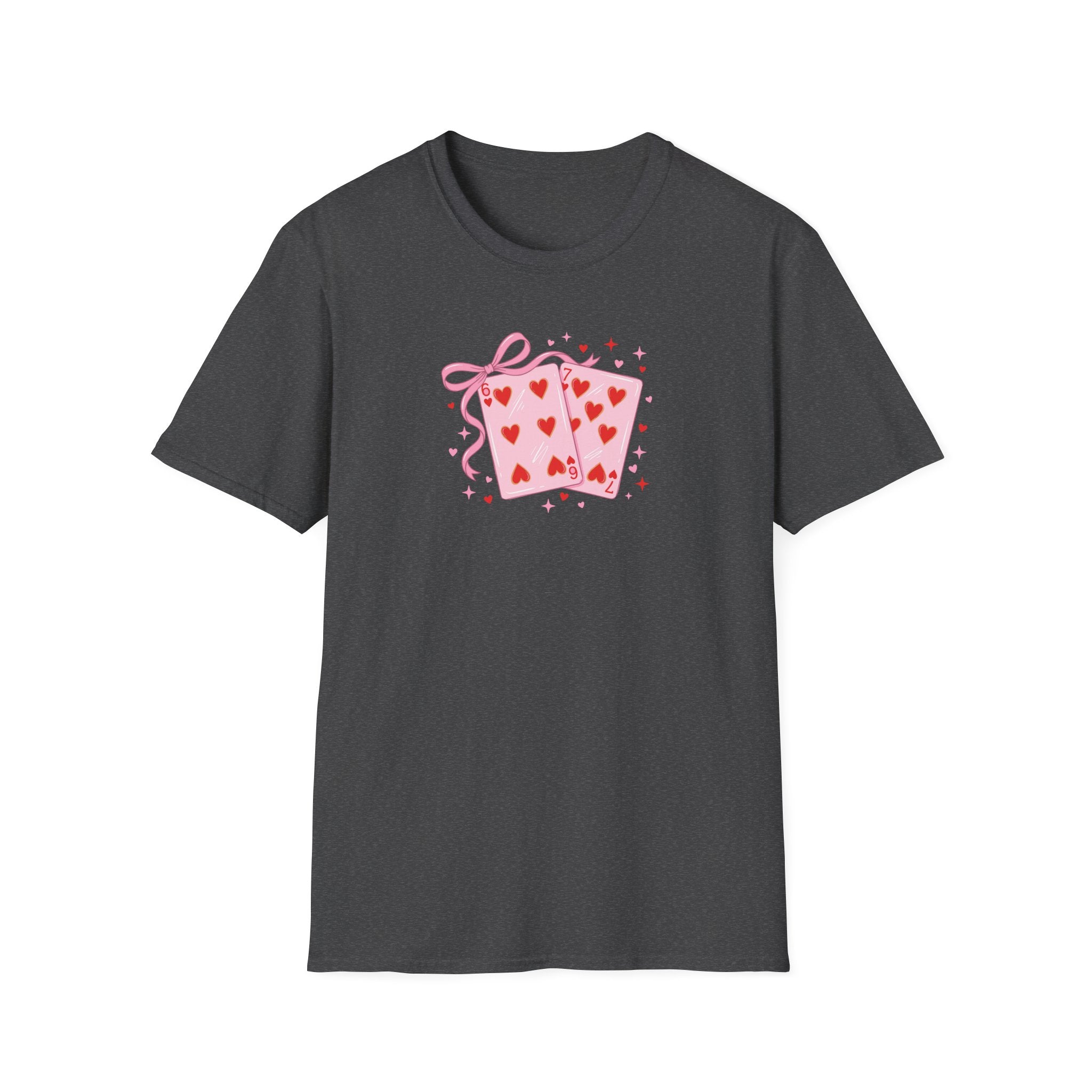 6 7 Cards- Unisex Softstyle T-Shirt