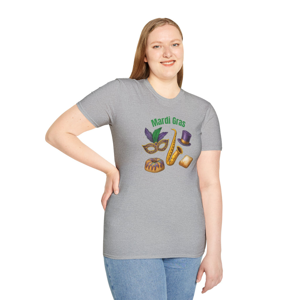Mardi Gras Finest Items- Unisex Softstyle T-Shirt