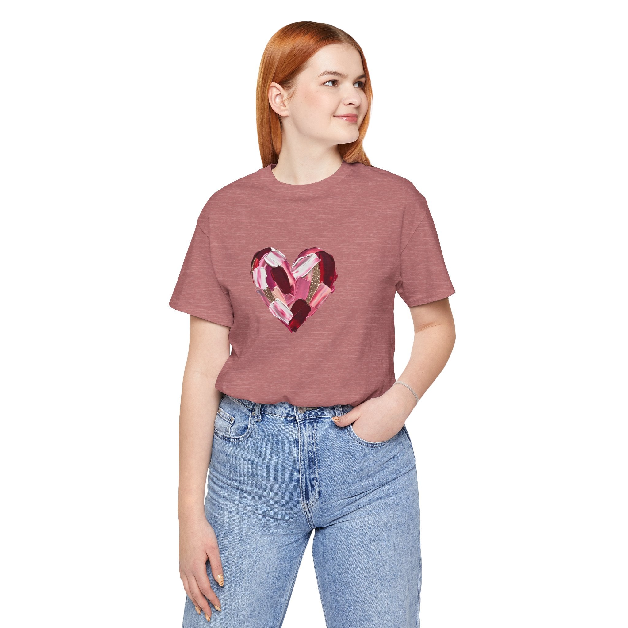 Painted Heart- Unisex Jersey Short Sleeve Tee