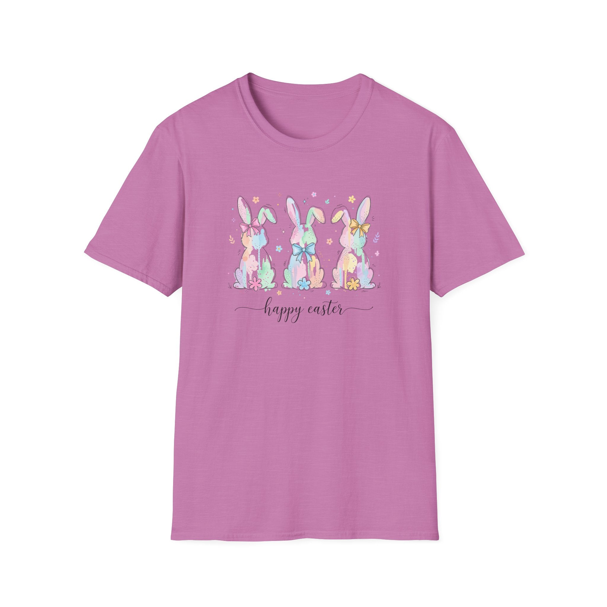 Spring Color Bunny- Unisex Softstyle T-Shirt