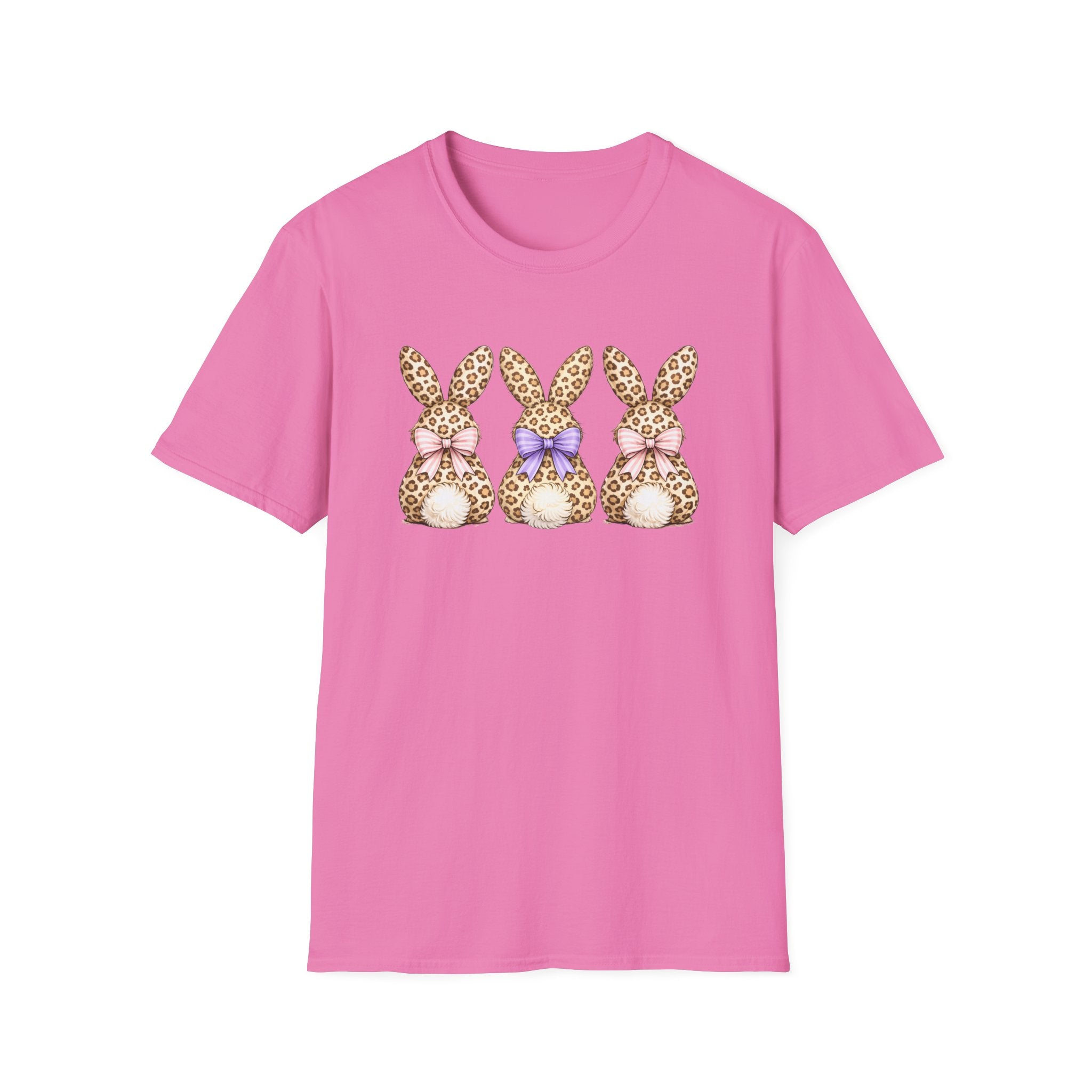 Leopard Easter Bunnies- Unisex Softstyle T-Shirt