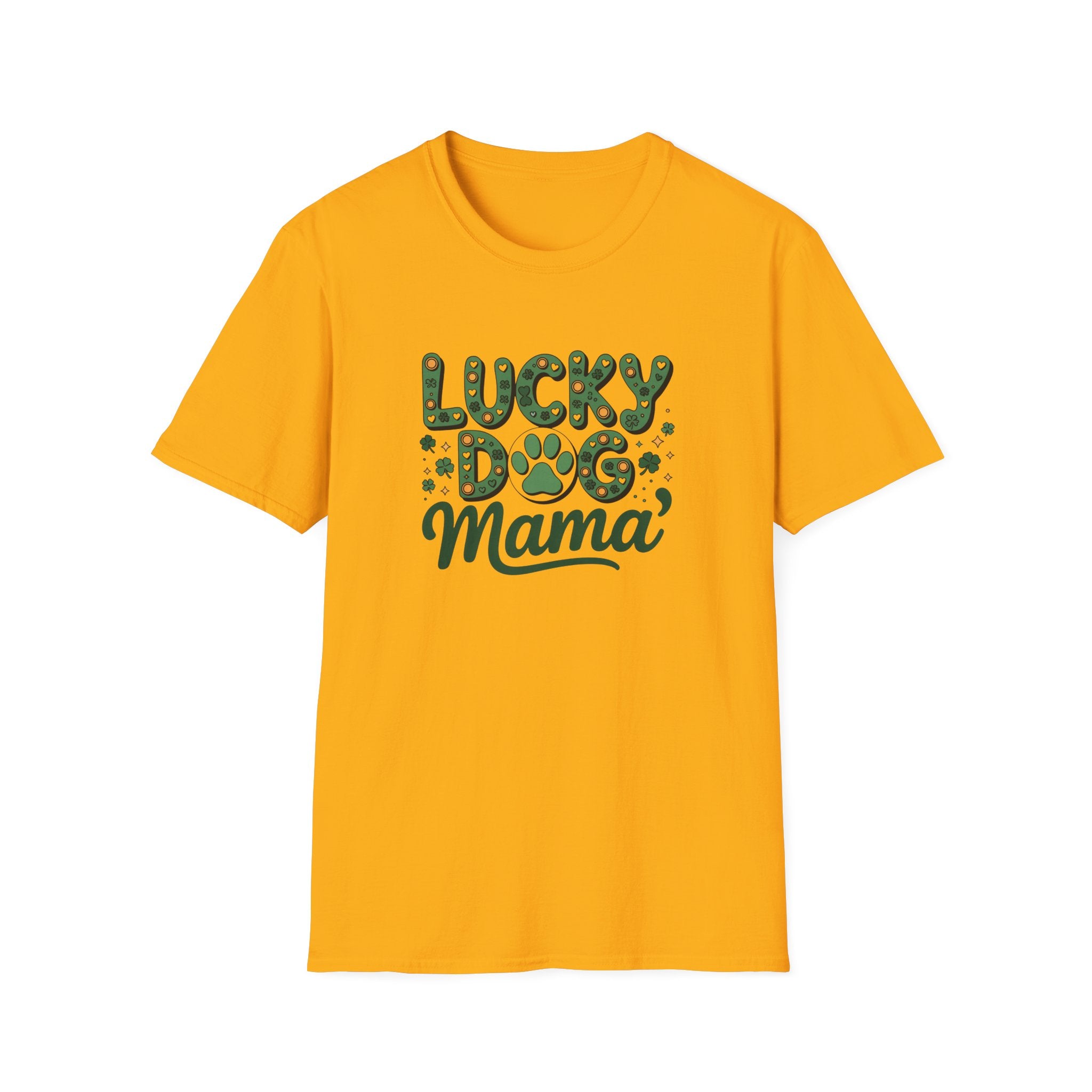Lucky Dog Mama- Unisex Softstyle T-Shirt