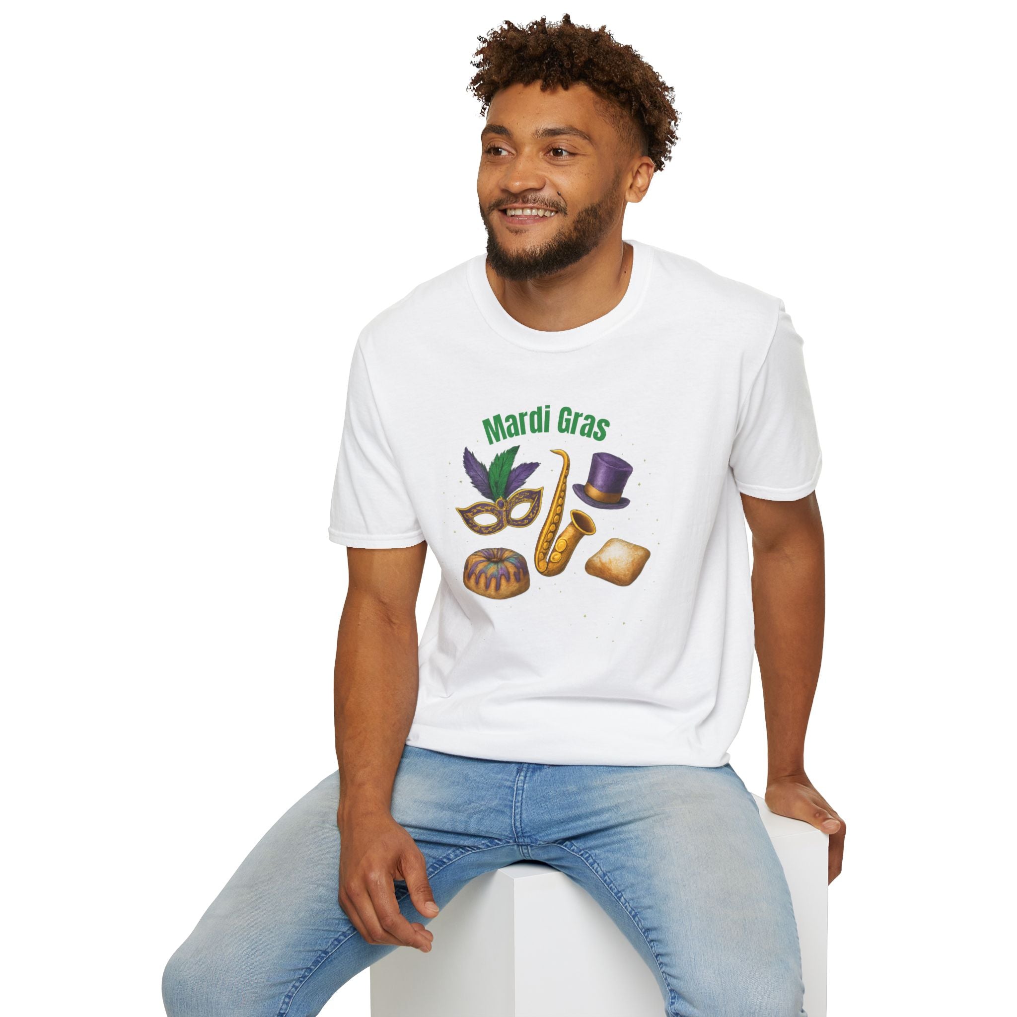 Mardi Gras Finest Items- Unisex Softstyle T-Shirt