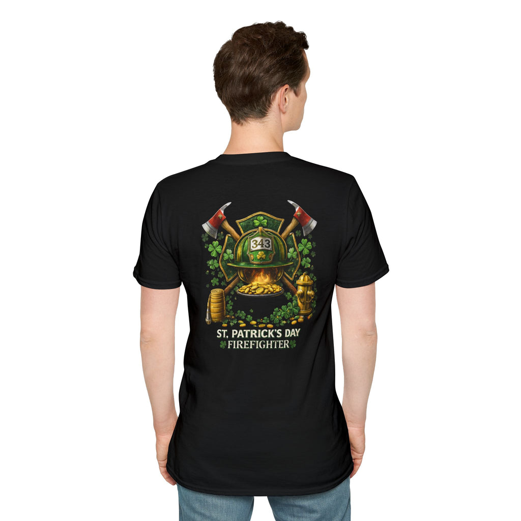 Lucky Firefighter- Unisex Softstyle T-Shirt