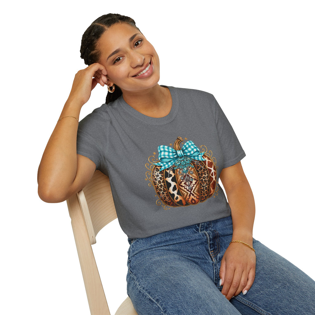 Western Pumpkin- Unisex Softstyle T-Shirt