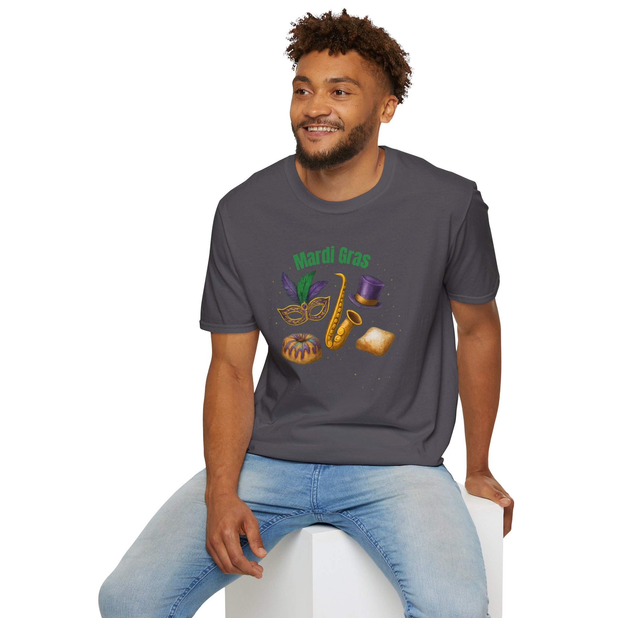 Mardi Gras Finest Items- Unisex Softstyle T-Shirt