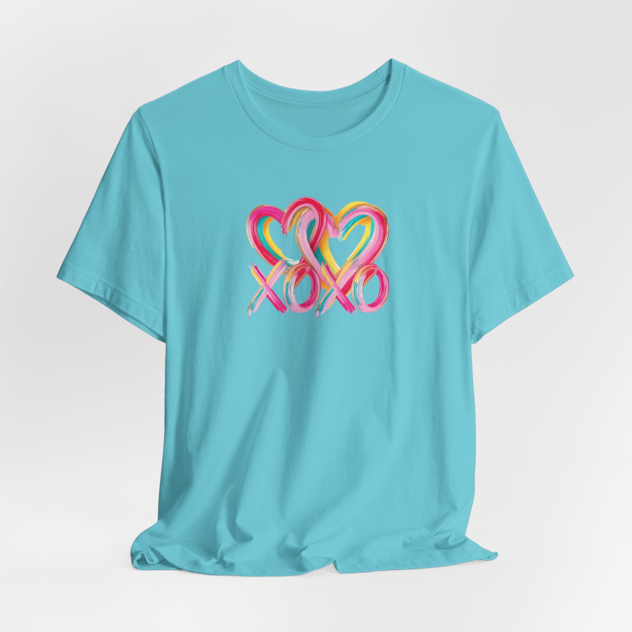 Paint Heart XOXO- Unisex Jersey Short Sleeve Tee