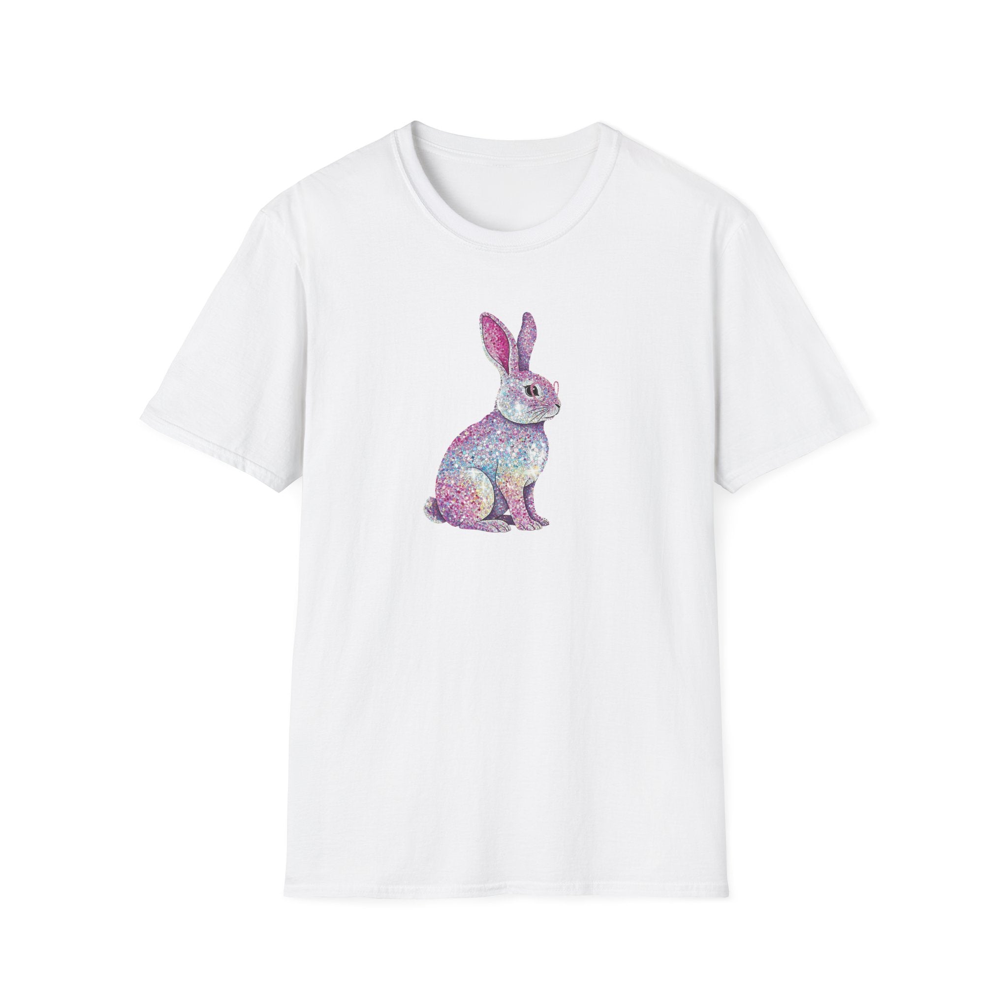 Glitter Bunny- Unisex Softstyle T-Shirt