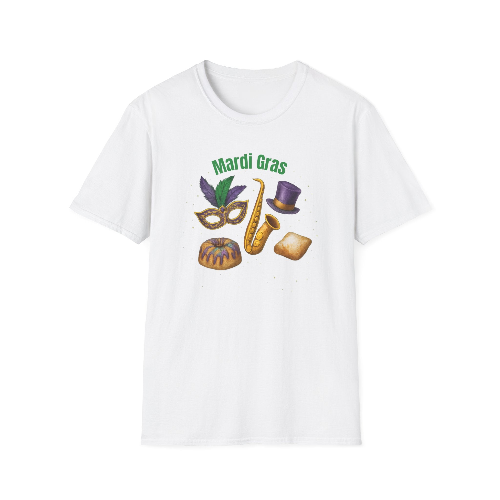 Mardi Gras Finest Items- Unisex Softstyle T-Shirt