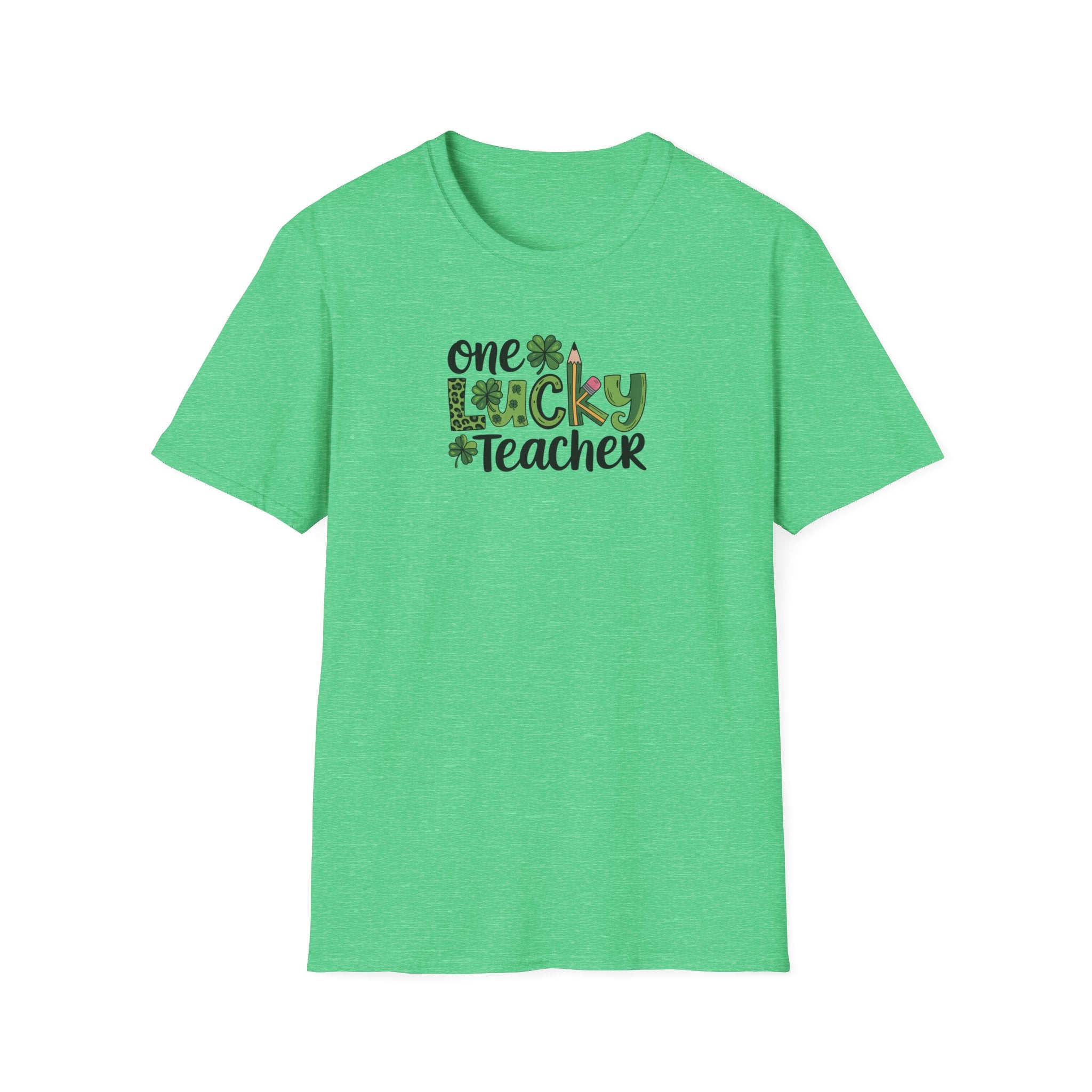 One Lucky Teacher- Unisex Softstyle T-Shirt