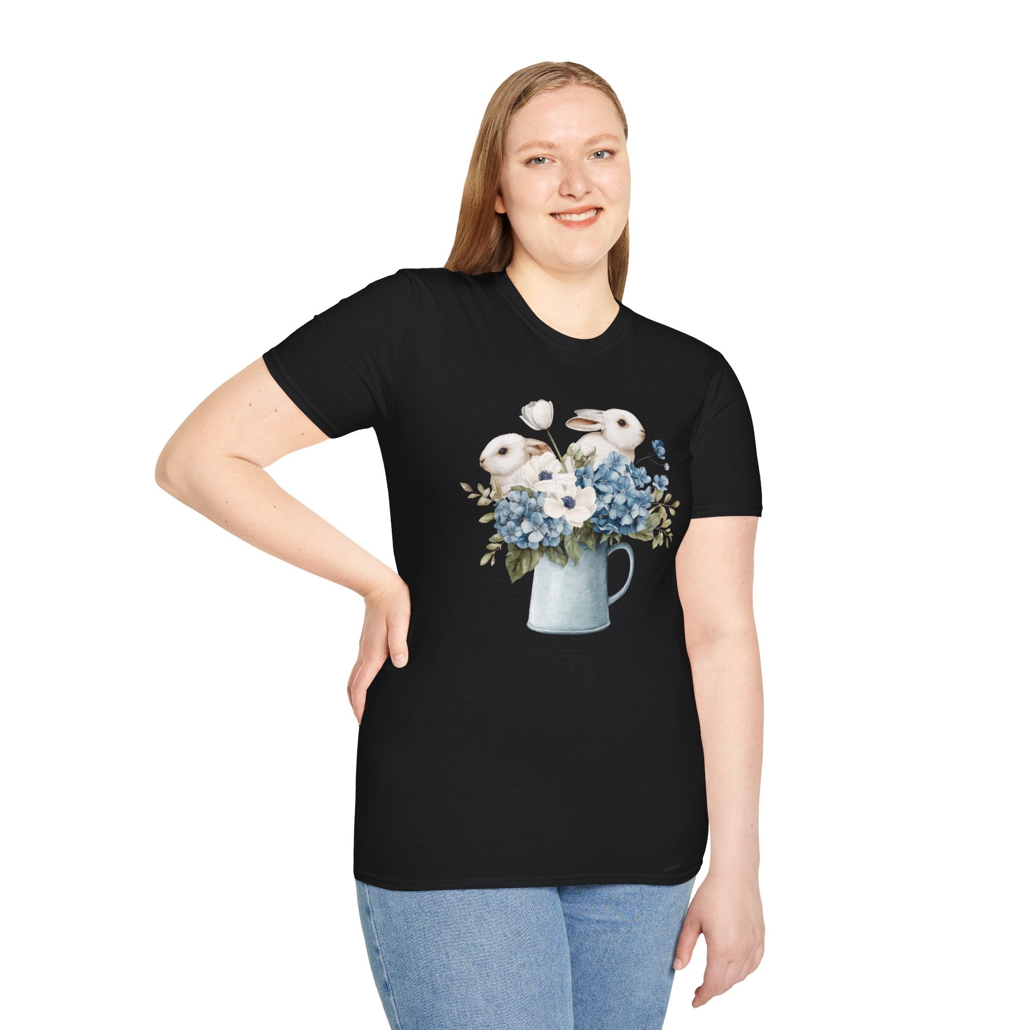 Pitcher of Bunnies- Unisex Softstyle T-Shirt