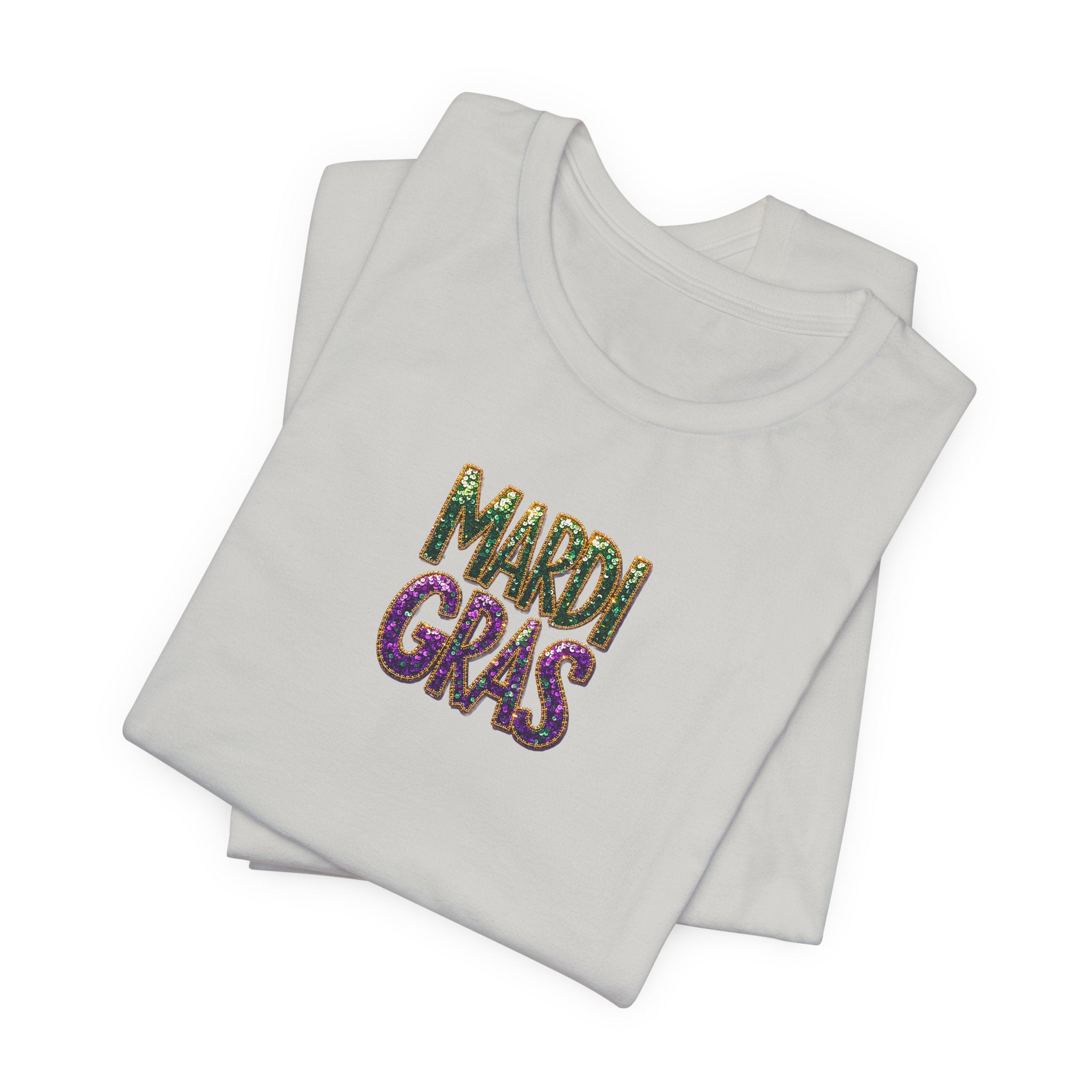 Sparkle Mardi Gras- Unisex Jersey Short Sleeve Tee
