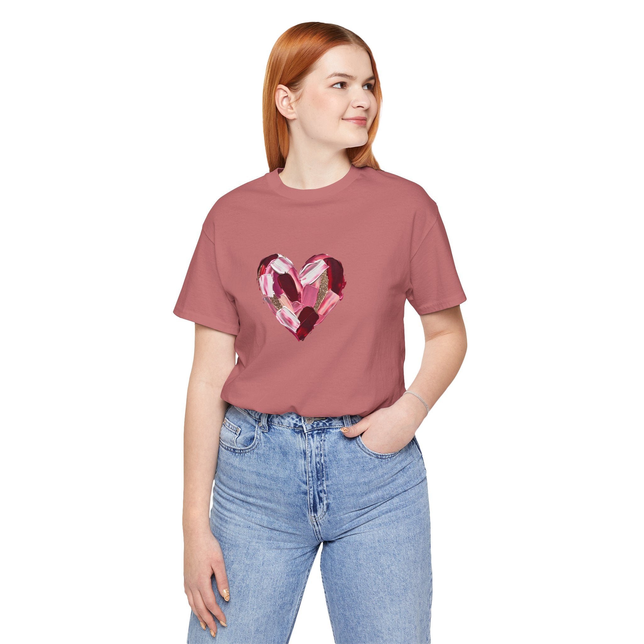 Painted Heart- Unisex Jersey Short Sleeve Tee