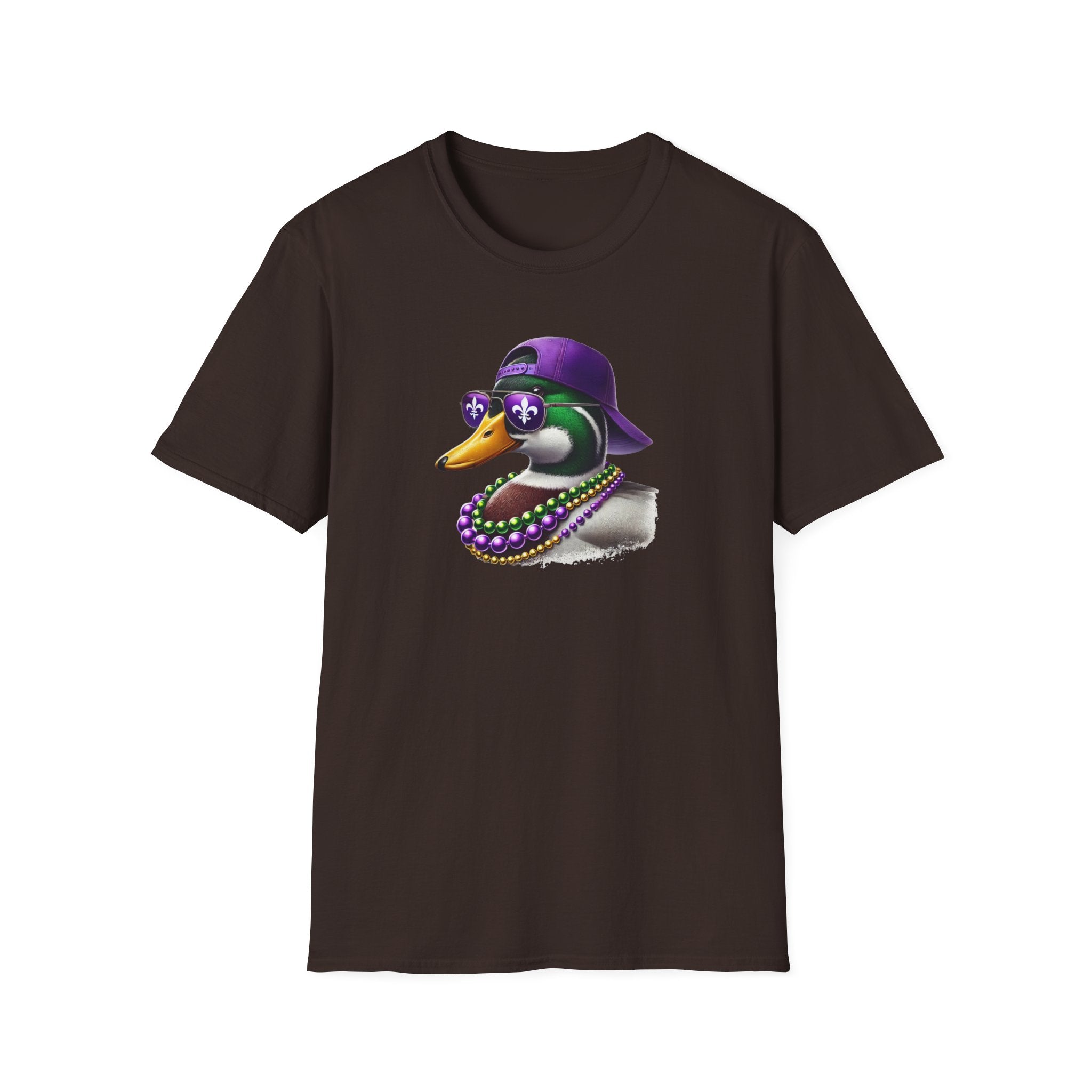Ducking Mardi Gras- Unisex Softstyle T-Shirt