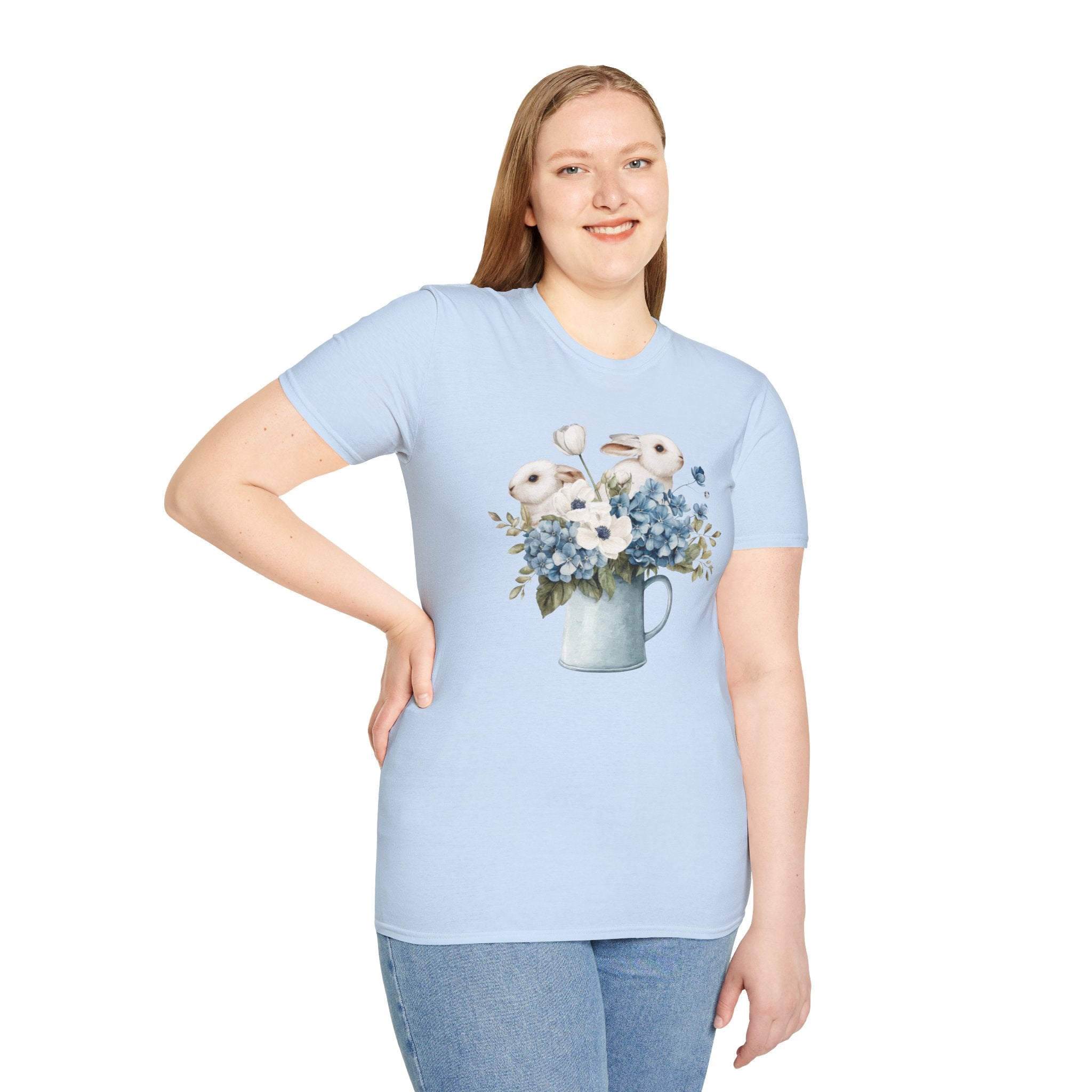 Pitcher of Bunnies- Unisex Softstyle T-Shirt