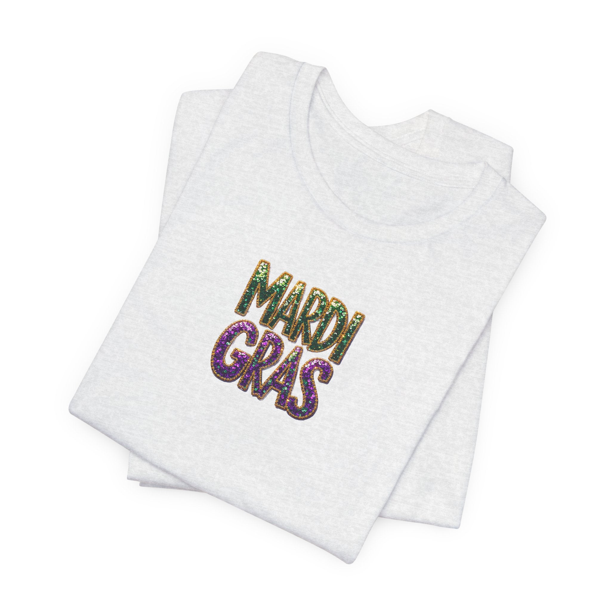 Sparkle Mardi Gras- Unisex Jersey Short Sleeve Tee