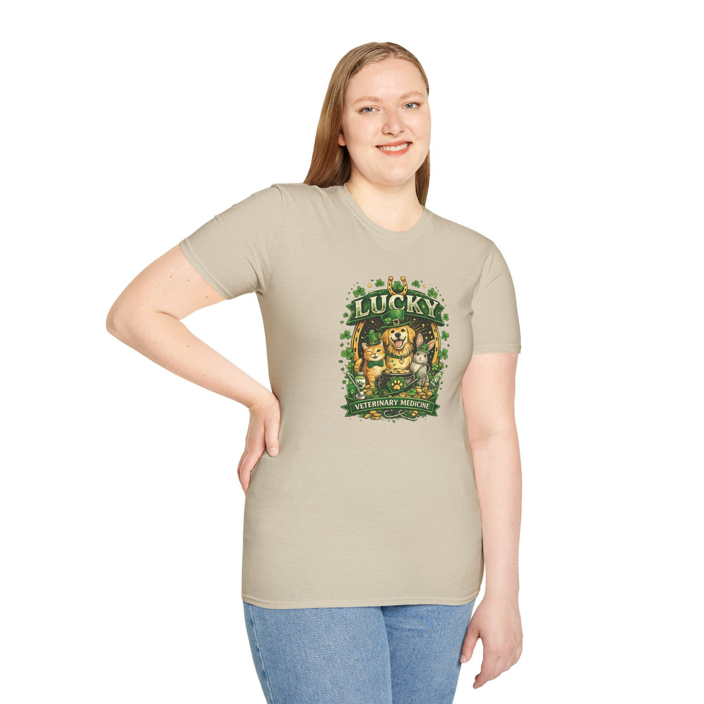 Lucky Vet Medicine- Unisex Softstyle T-Shirt