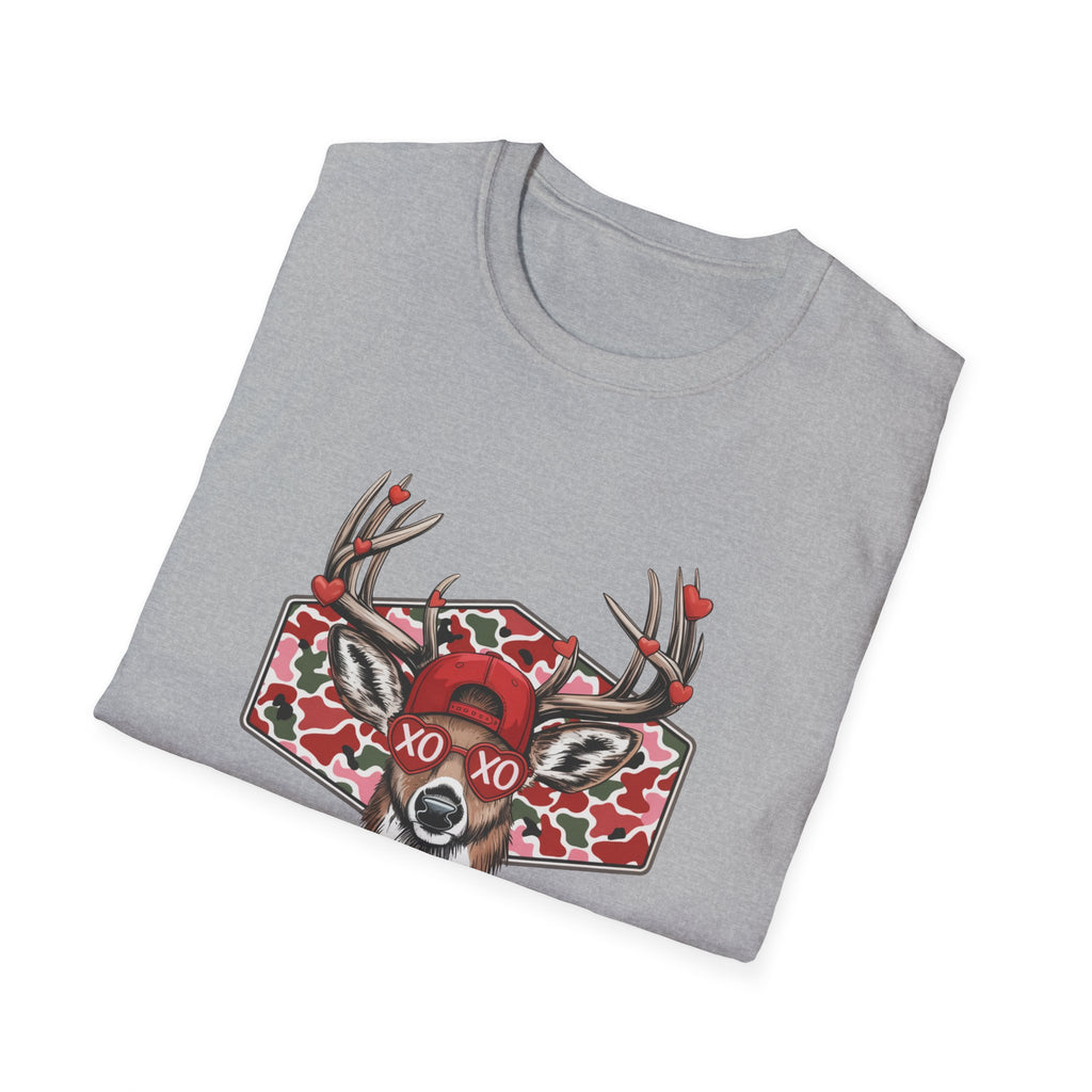 Deer Valentine- Unisex Softstyle T-Shirt