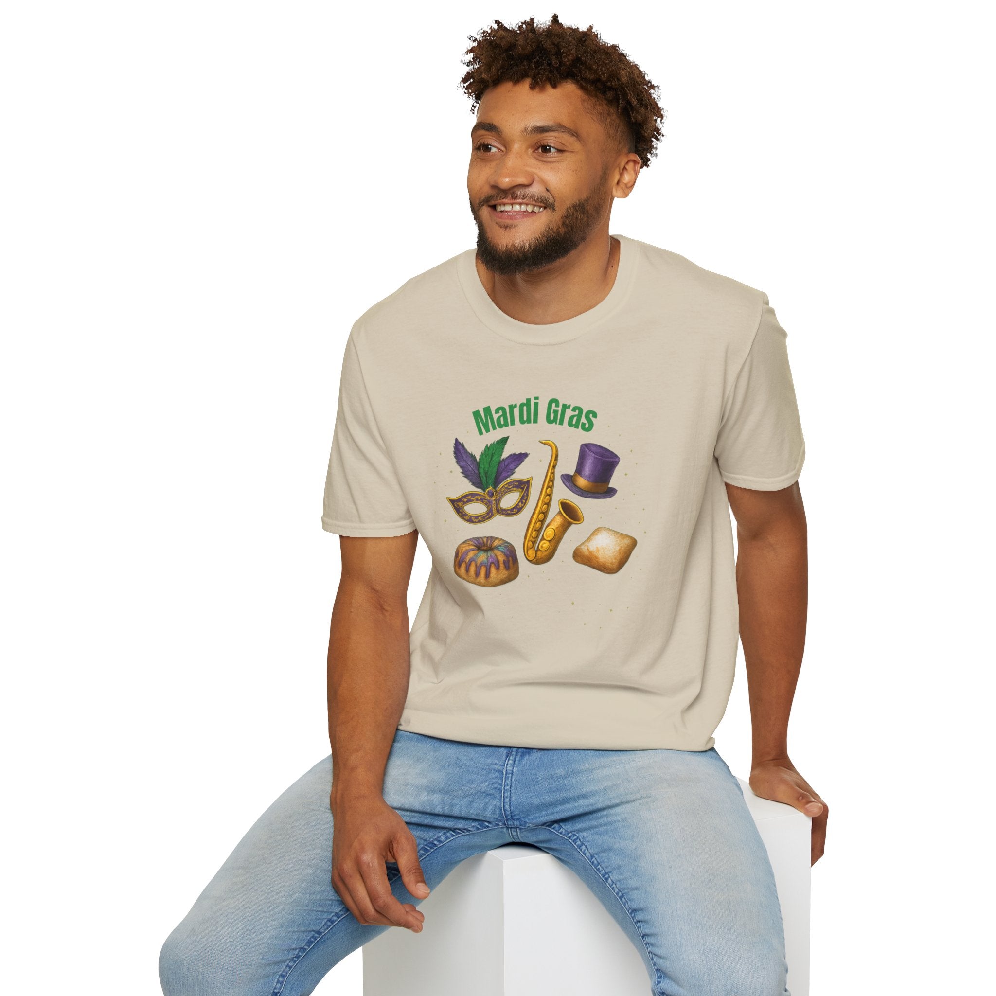 Mardi Gras Finest Items- Unisex Softstyle T-Shirt