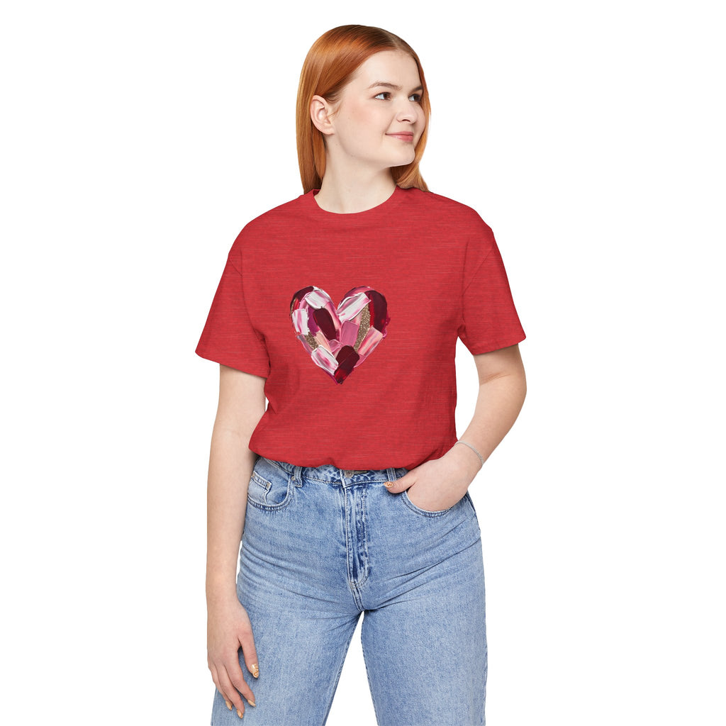 Painted Heart- Unisex Jersey Short Sleeve Tee