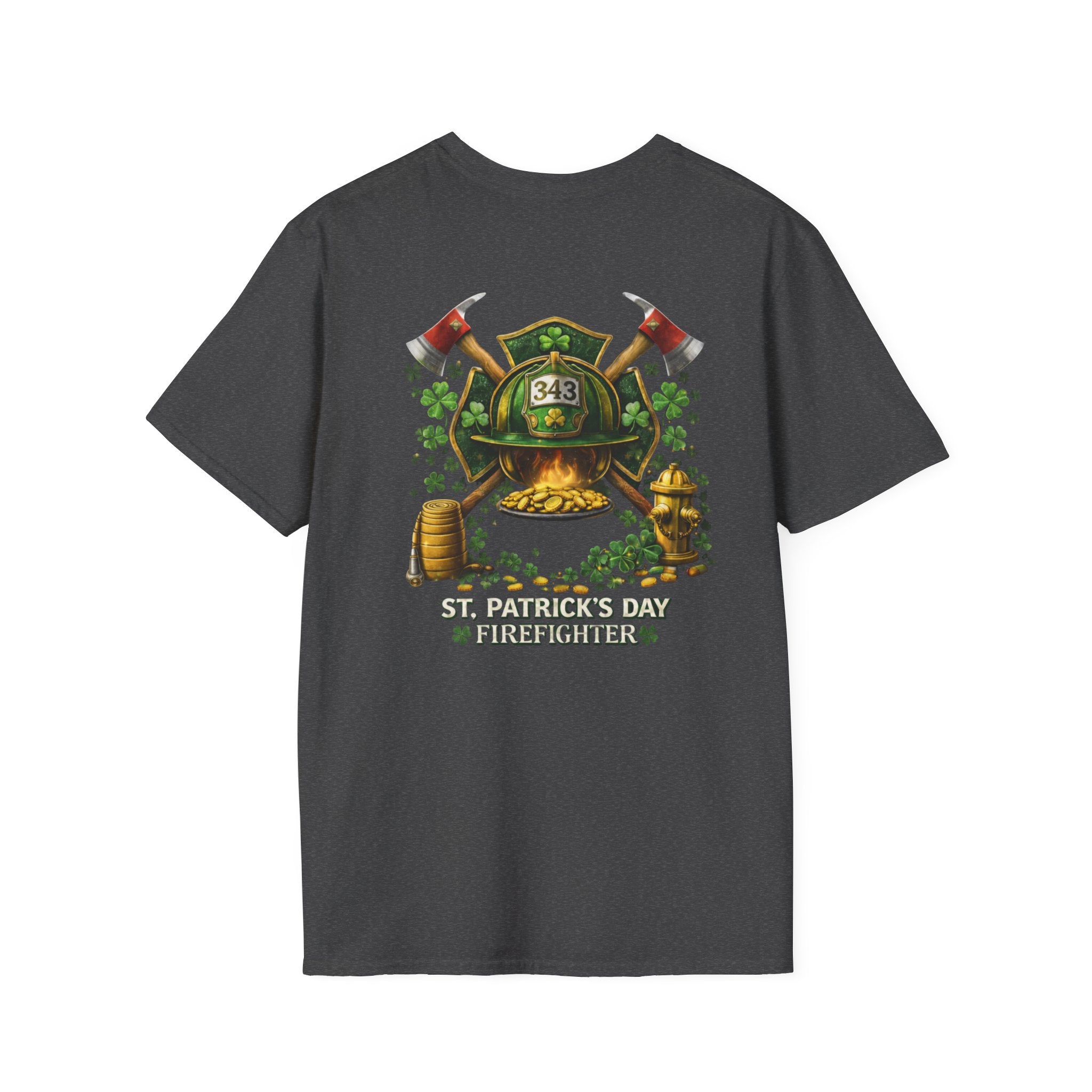 Lucky Firefighter- Unisex Softstyle T-Shirt