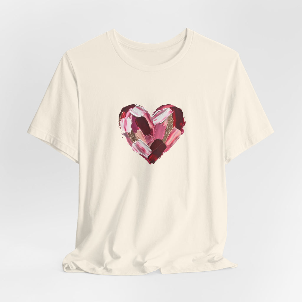 Painted Heart- Unisex Jersey Short Sleeve Tee