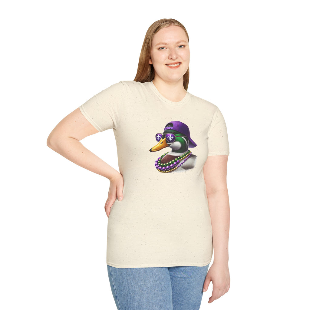 Ducking Mardi Gras- Unisex Softstyle T-Shirt