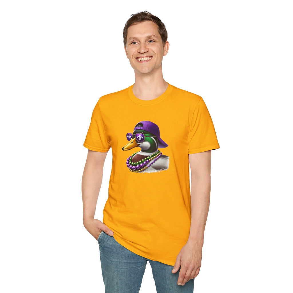Ducking Mardi Gras- Unisex Softstyle T-Shirt