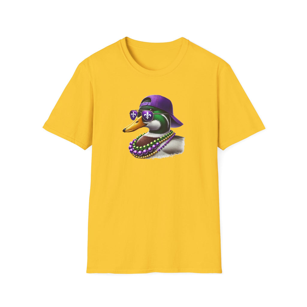 Ducking Mardi Gras- Unisex Softstyle T-Shirt