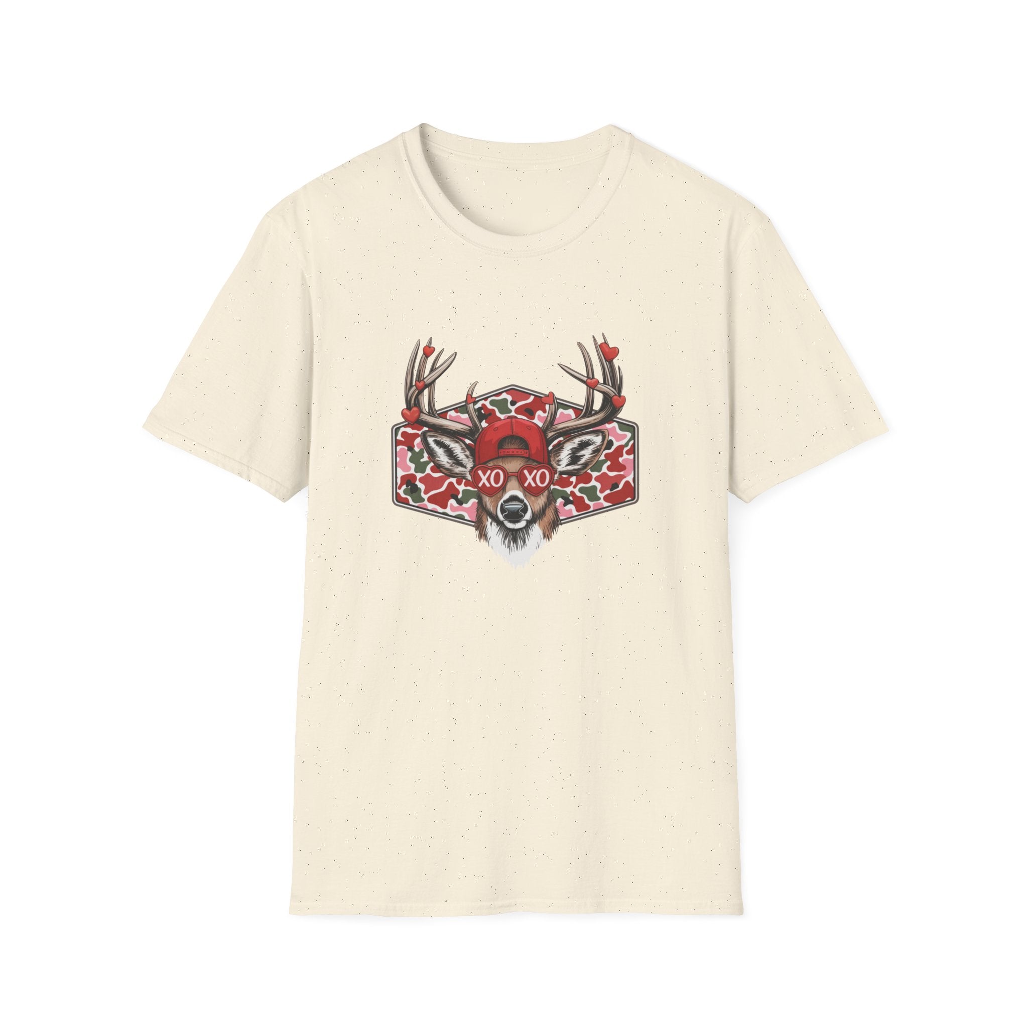 Deer Valentine- Unisex Softstyle T-Shirt