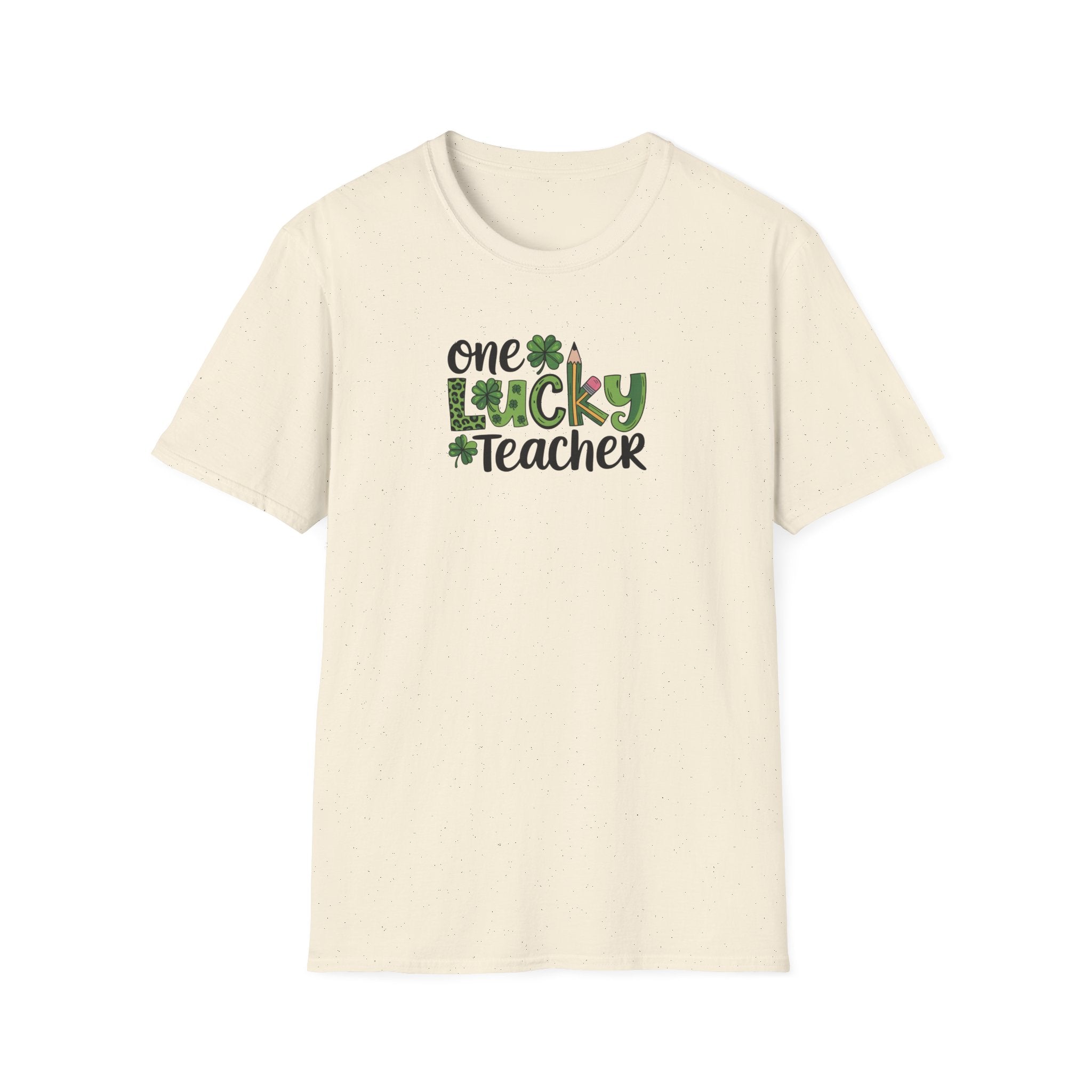 One Lucky Teacher- Unisex Softstyle T-Shirt