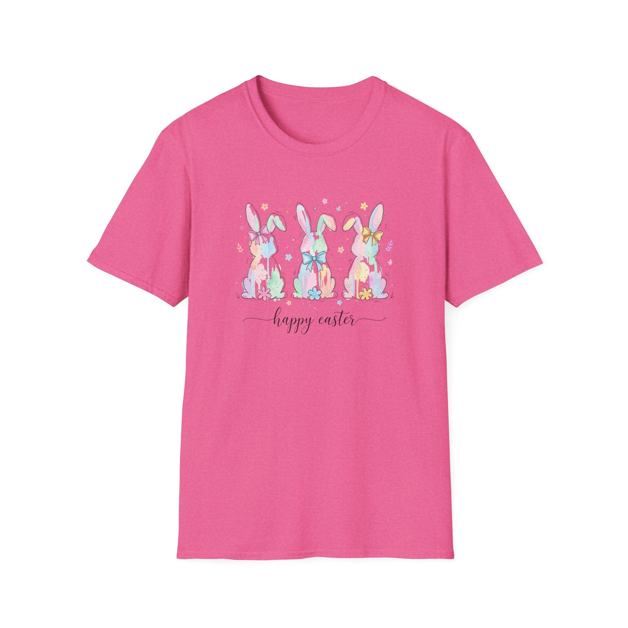 Spring Color Bunny- Unisex Softstyle T-Shirt