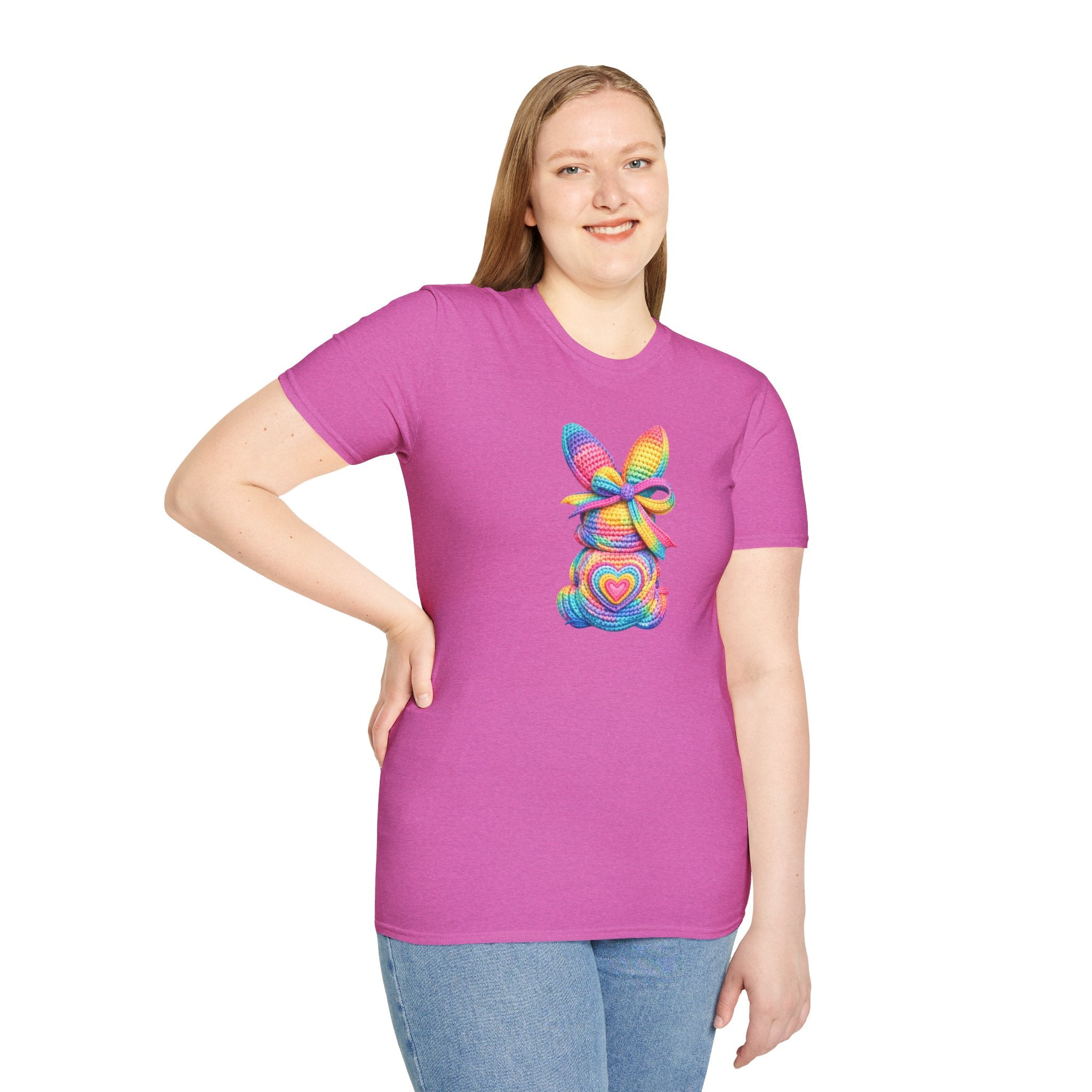 Tie Dye Bunny- Unisex Softstyle T-Shirt