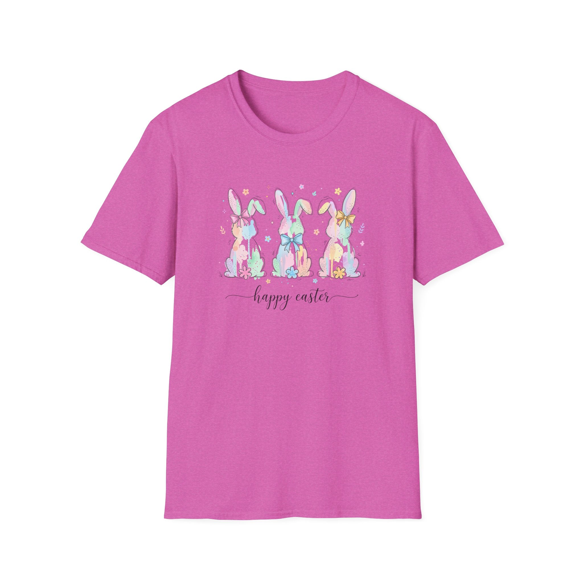 Spring Color Bunny- Unisex Softstyle T-Shirt